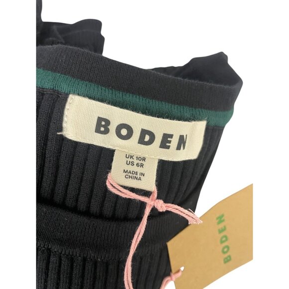 Boden Womens Midi Cut Out sweater Dress UK 10 US 6 Black Ribbed D0545 NWT - Picture 6 of 14